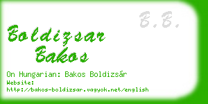 boldizsar bakos business card